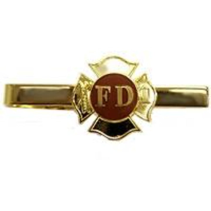 Gold FD Maltese Cross Tie Bar