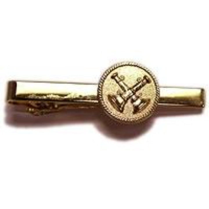 Two Crossed Trumpet Tie Bar