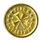 Deputy Chief 4 X T Small Gold Button
