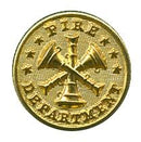 Assistant Chief 3 X T Small Gold Button