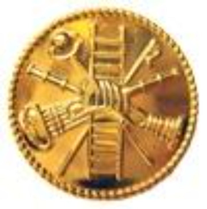 SMALL Gold Fire Symbol SHIRT Pin