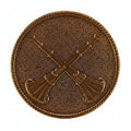 2 x Tumpet Gold Cap Badge - BD102GC