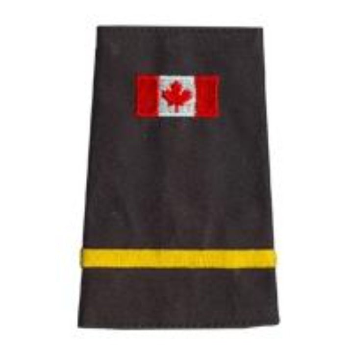 Canada Flag 1 Bar Gold Slip-Ons