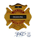 Maltese Cross Service d’Incendie Yrs Gold Pin - LF009G