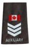 Auxiliary Sergeant Canada Flag Slip-Ons