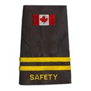 SAFETY 2 Bar Gold Canada Flag Slip-Ons