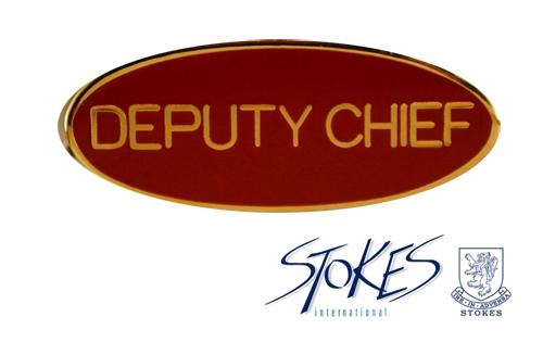 Deputy Chief Oval Pin