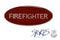 Firefighter Oval Gold Pin