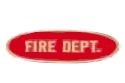 Fire Dept. Oval Gold Pin