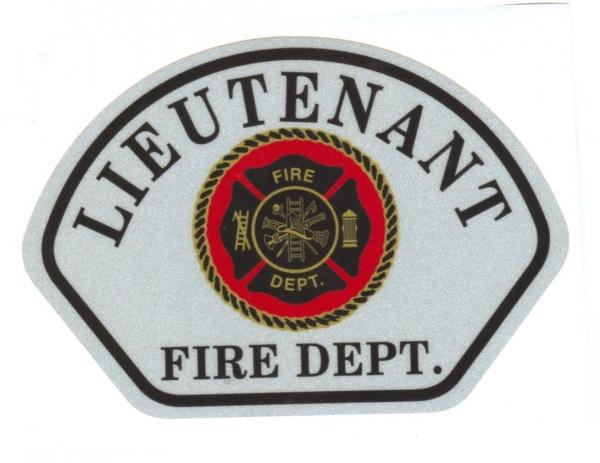 LIEUTENANT Helmet Rank Decals