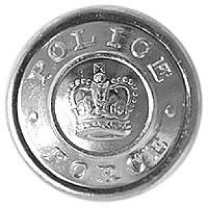 POLICE Button Large Silver