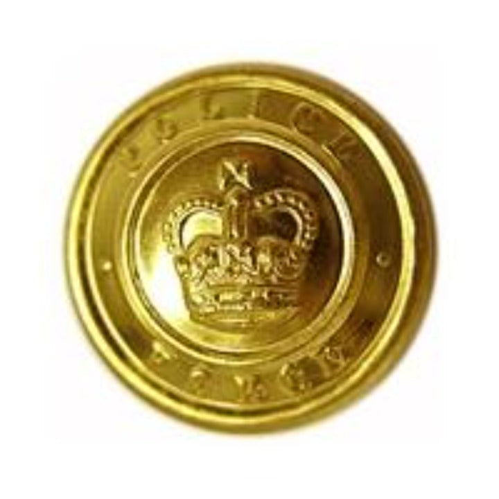 POLICE Cap Gold Finish Button